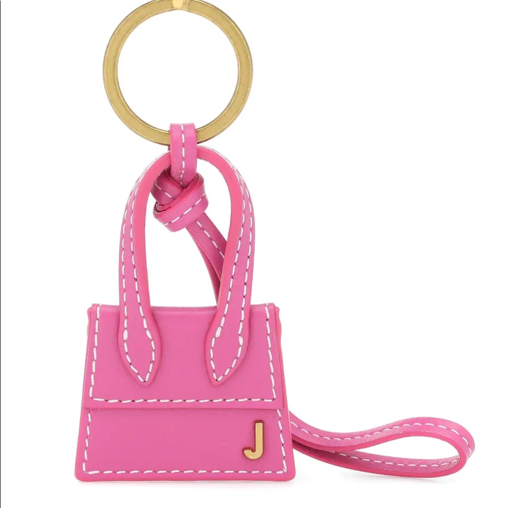 Jacquemus Pink Le Porte Clés Chiquita Leather Keyring